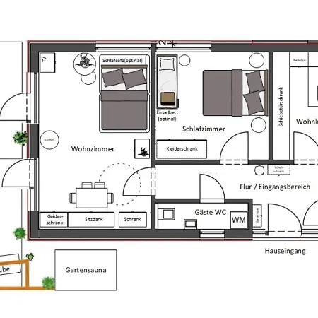 Prázdninový dům Goethe49 - Stilvolles Gaestehaus Mit Outdoor-oase Und Top-ausstattung - Ankommen Und Wohlfuehlen, Viel Platz In Gemuetlicher Und Erholsamer Atmosphaere